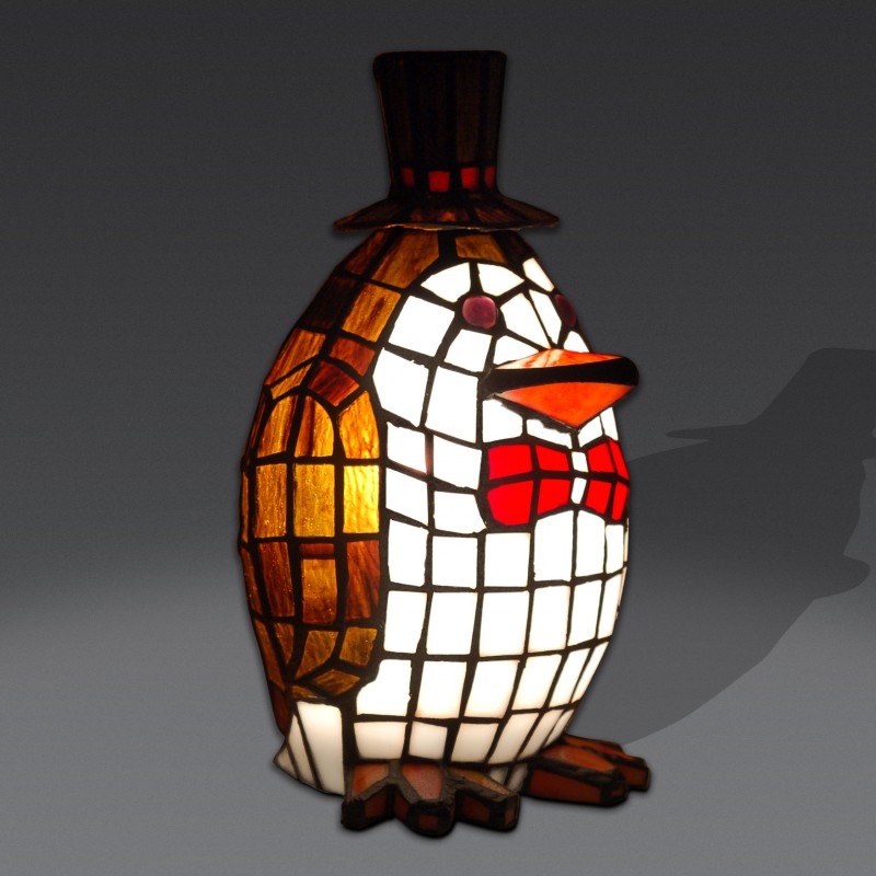 lampada-tiffany-a-forma-di-pinguino-bianco-marrone-rosso (2)