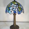 Abatjour Tiffany o Lampada Tiffany da Comodino Viola Azzurra Verde