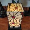 Lampada da Tavolo Tiffany Rettangolare con Fiori 3