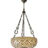 Lampadario Tiffany Dorato