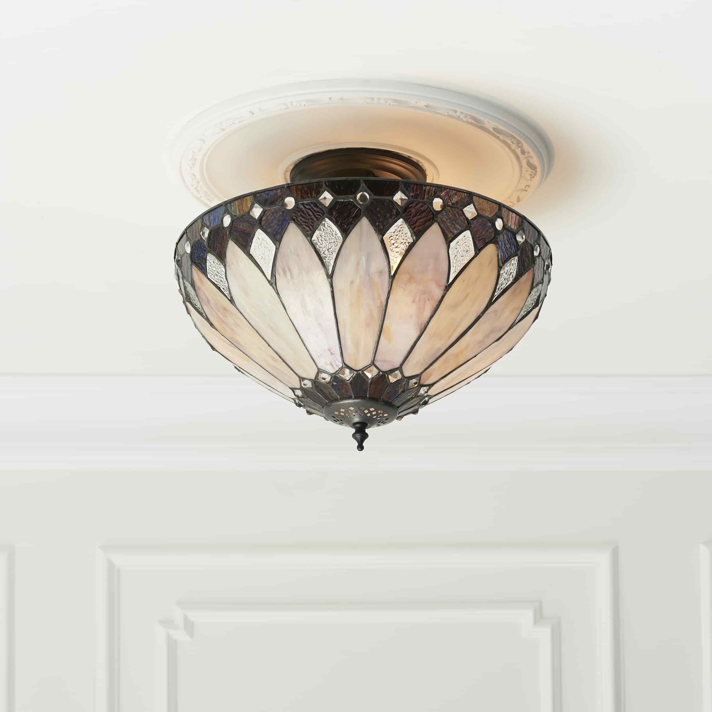 Lampadario Tiffany Art Deco. 40cm 1 Lampadario Tiffany Art Deco