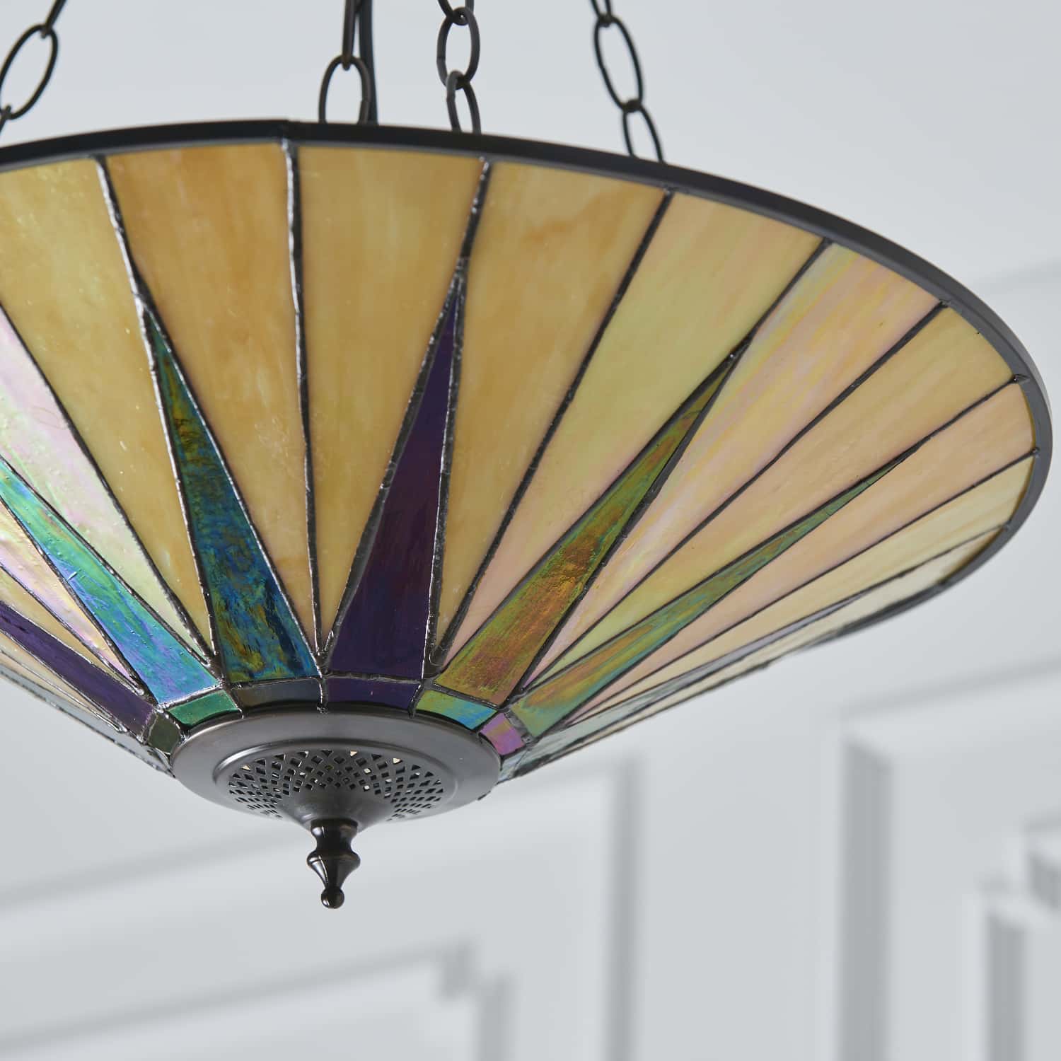Lampadario Tiffany Art Deco Moderno dettagli