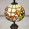 Abatjour Tiffany Floreale con Vetri Rialzati
