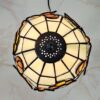 Abatjour Tiffany Floreale con Vetri Rialzati