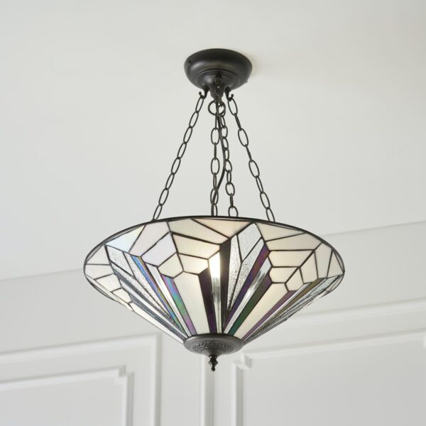 Lampadario Tiffany Moderno Invertito