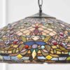 Lampadario Tiffany a Mosaico