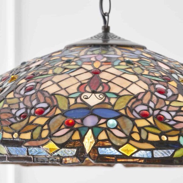 Lampadario Tiffany a Mosaico