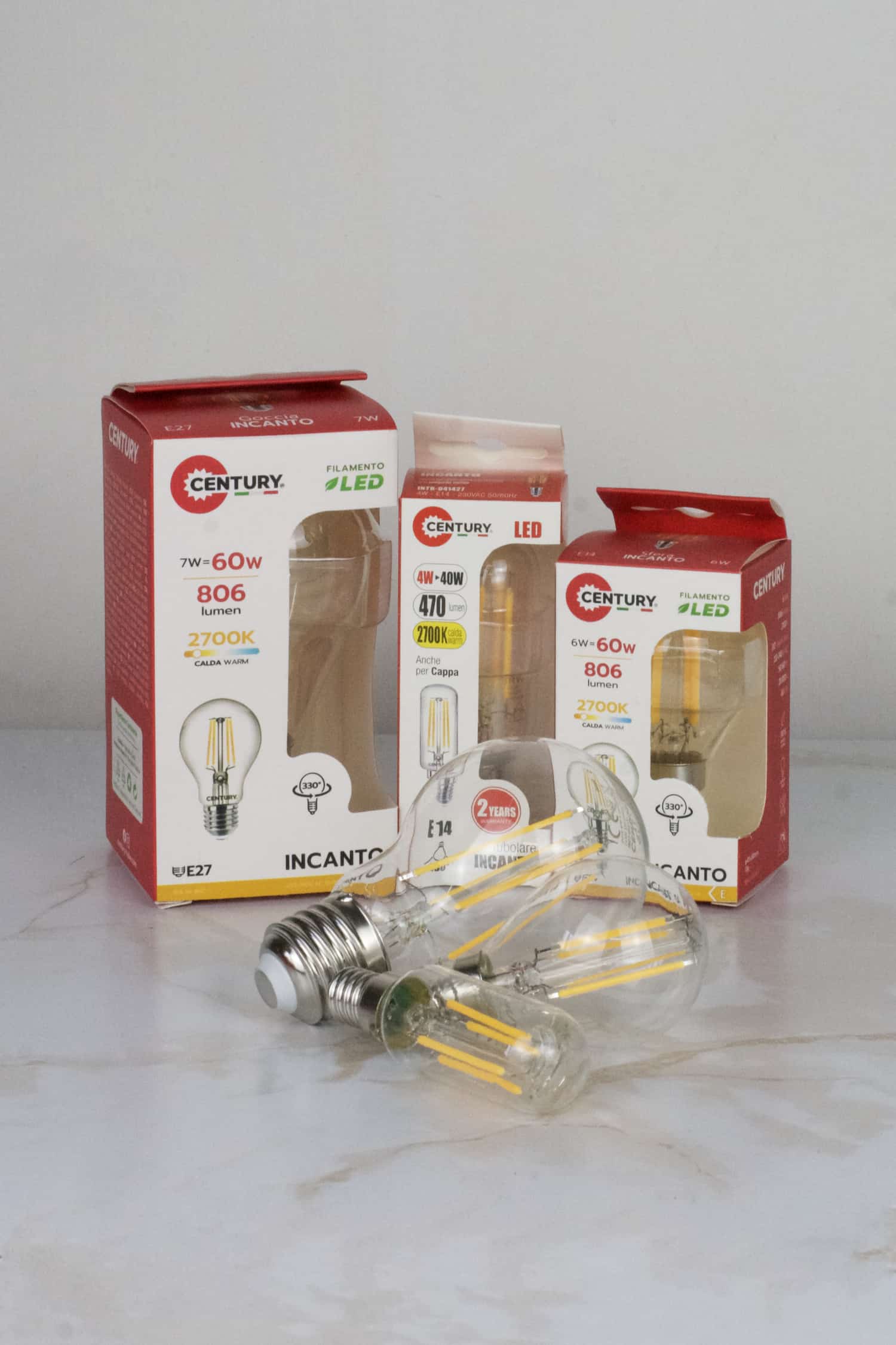 Lampadina LED a filamento per Abatjour e Applique, E14 6W 1 Lampadina LED a filamento per Abatjour e Applique, E14 6W