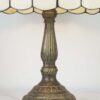 Lampada da Tavolo Tiffany Floreale Base in Ottone