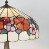 Lampada da Tavolo Tiffany Floreale Base in Ottone