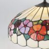 Lampada da Tavolo Tiffany Floreale Base in Ottone