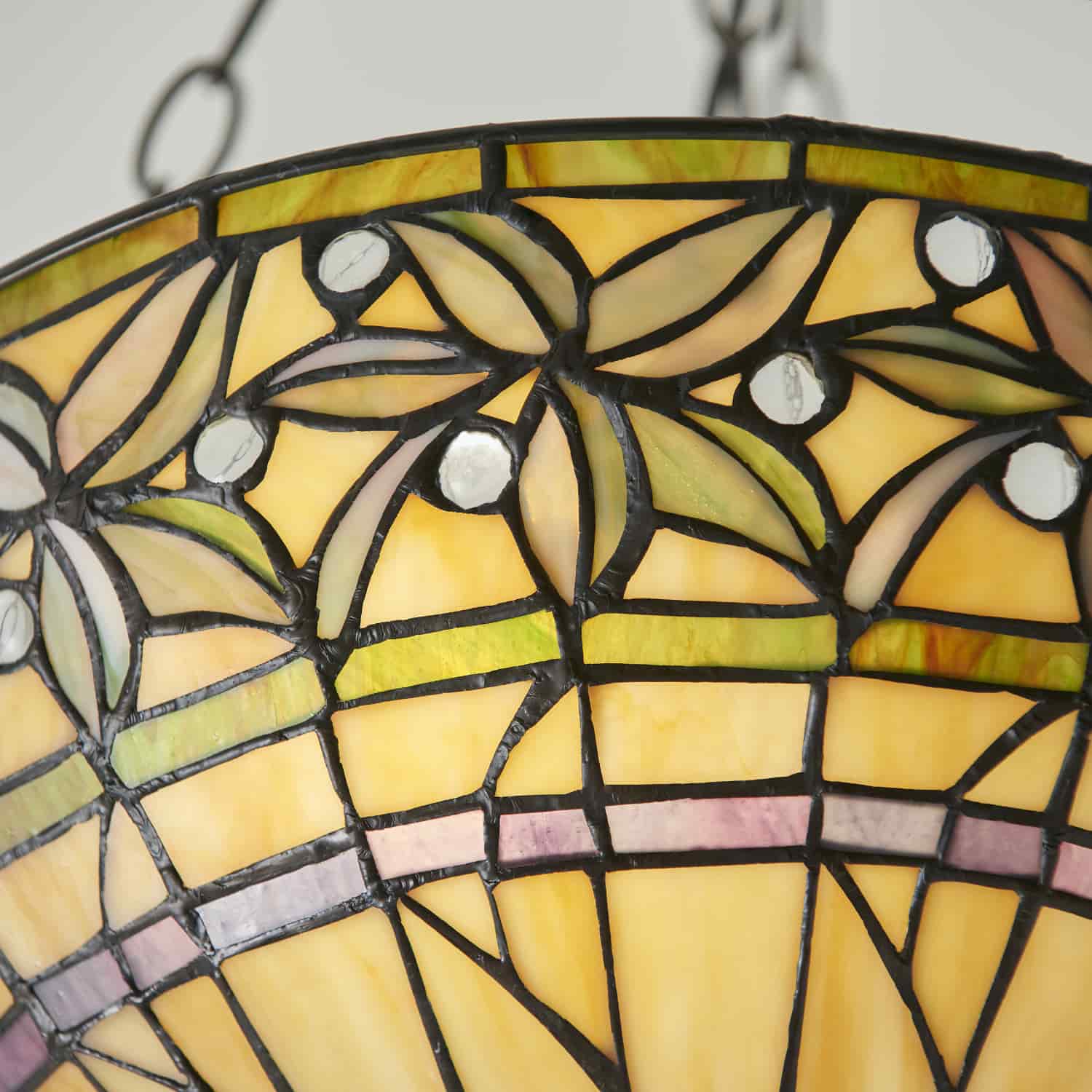Lampadario Tiffany Invertito Autunnale, dettagli