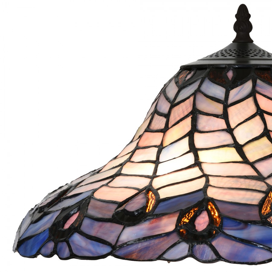 Lampada Tiffany da Tavolo Stile Classico, 40cm 5 Lampada Tiffany da Tavolo Stile Classico, dettagli