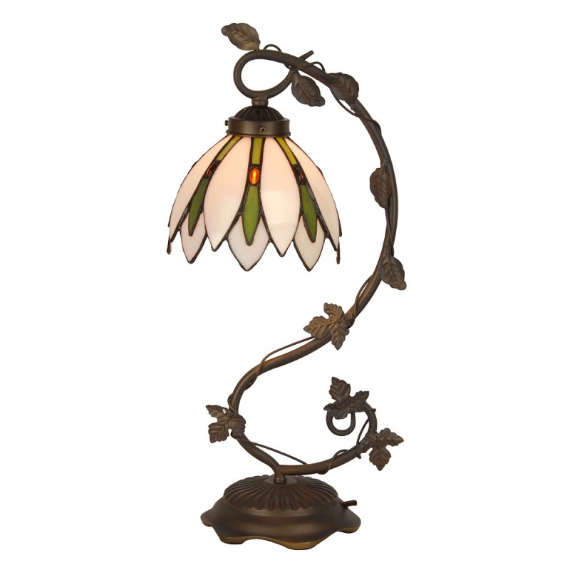 Lampada Tiffany da Tavolo con Braccio, 18cm 2 Lampada Tiffany da Tavolo con Braccio