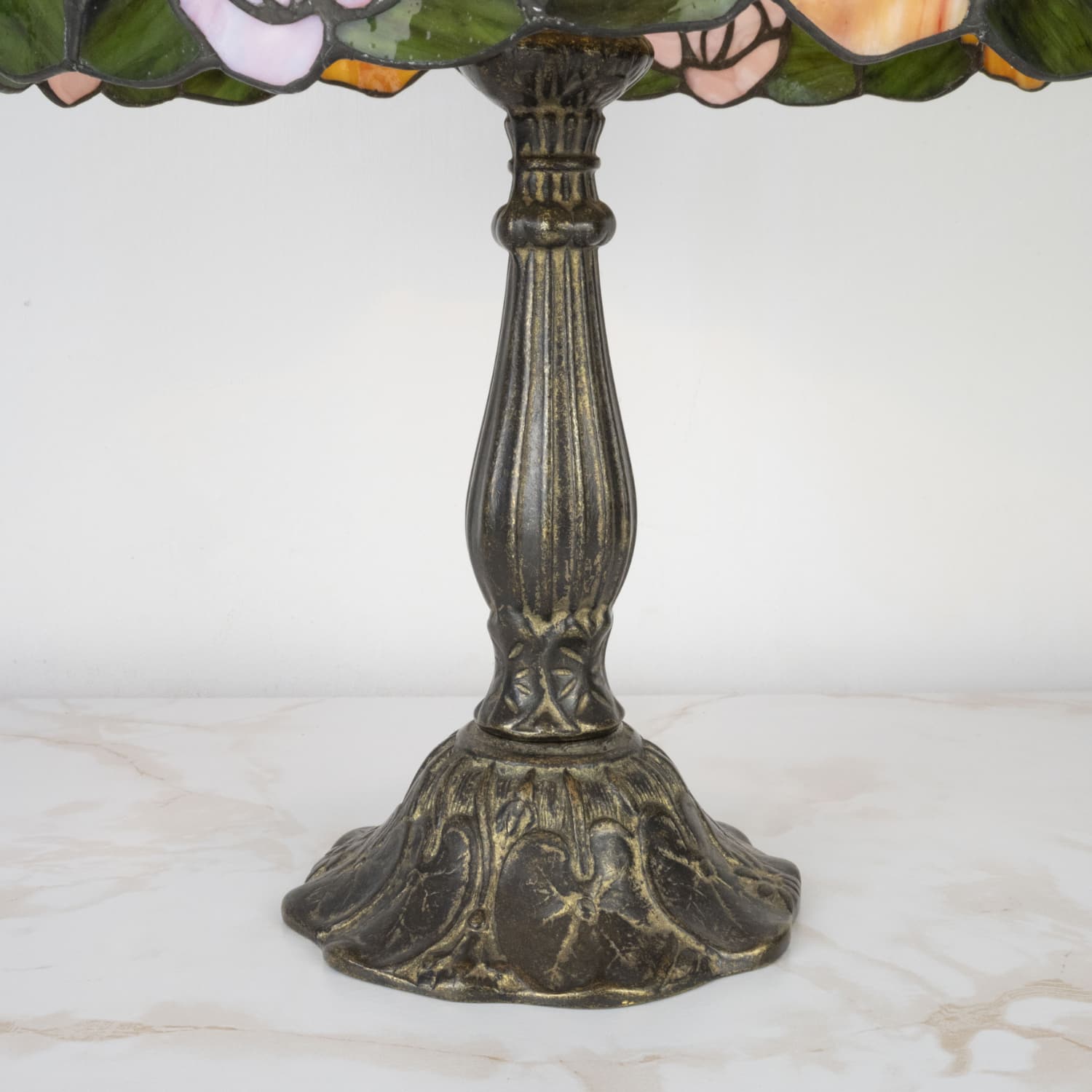 Lampada da Tavolo Tiffany Rose, 30cm 5 Lampada da Tavolo Tiffany Rose