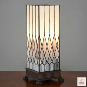 Lampada da Tavolo Tiffany Parallelepipedo Art Deco