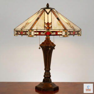 Lampada da tavolo Tiffany Design Art Deco
