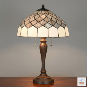 Lampada da tavolo Tiffany in Stile Art Deco