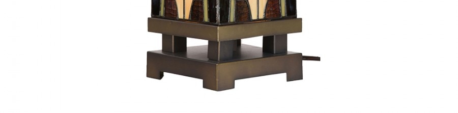 Lampada da Tavolo Tiffany Parallelepipedo Liberty, base