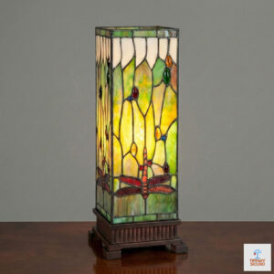 Lampada da Tavolo Tiffany Parallelepipedo Libellule