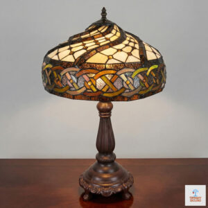 Lampada Tiffany da Tavolo in Art Nouveau Liberty
