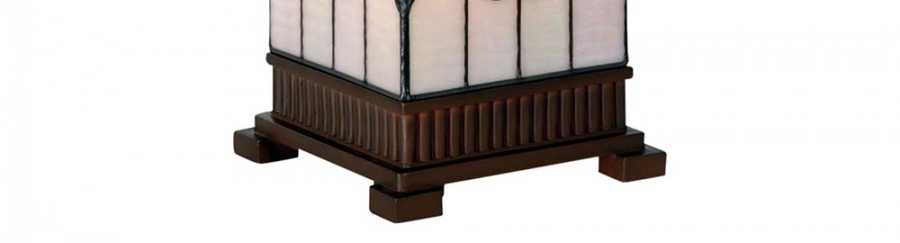 Lampada da Tavolo Tiffany Parallelepipedo Disegni Liberty, base