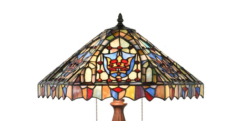 Lampada da Tavolo Tiffany Mosaico, paralume tifffany