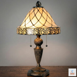 Lampada da Tavolo Tiffany Vintage Filigrana