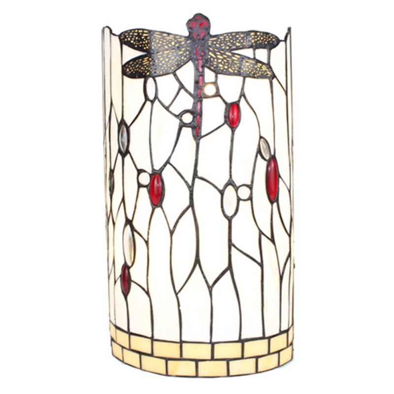 Applique Tiffany o Abatjour Tiffany a Parete Dragonfly, larga 20cm 2 Applique Tiffany o Abatjour Tiffany a Parete Dragonfly