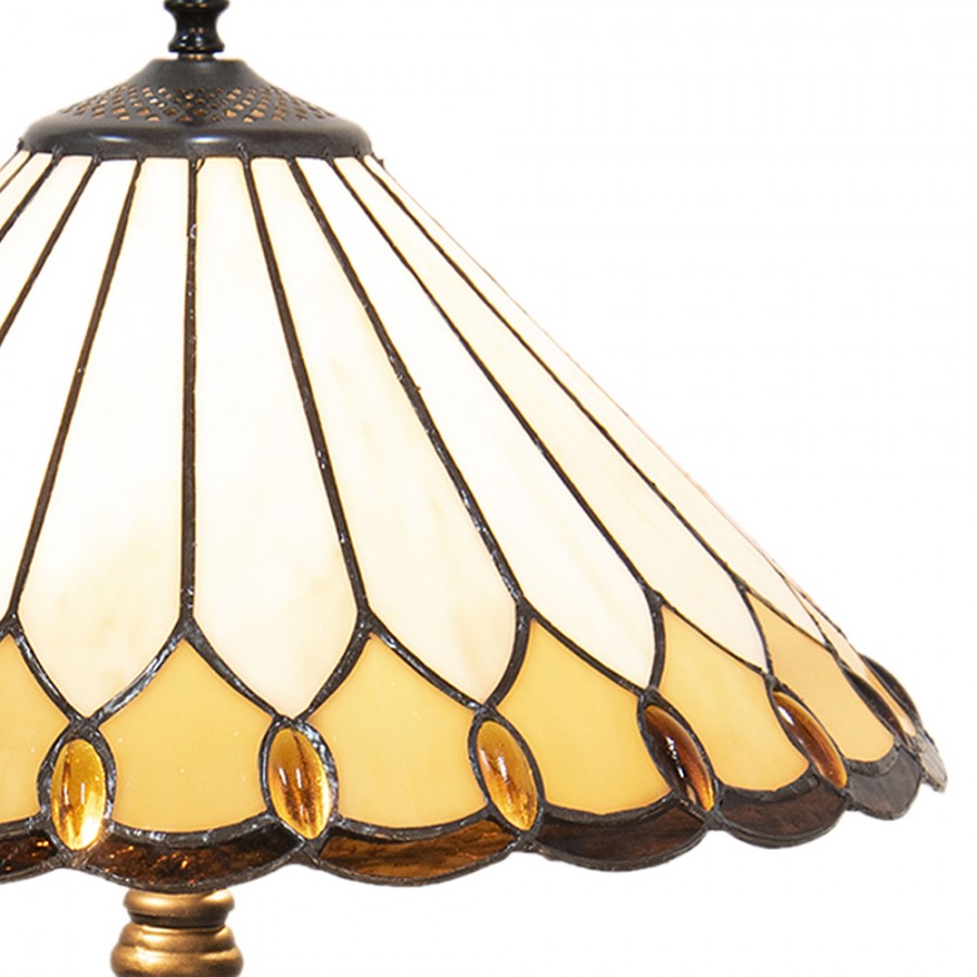 Lampada da Tavolo Tiffany Stile Classico, 40cm 4 Lampada da Tavolo Tiffany Stile Classico