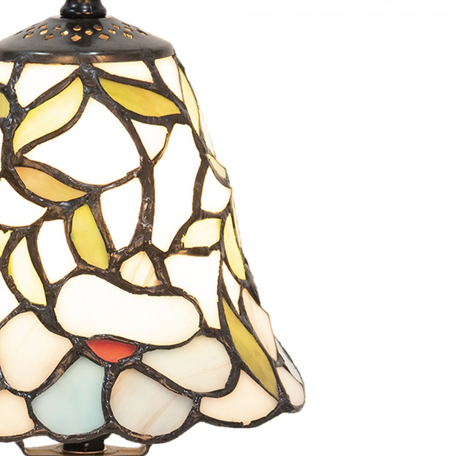 Abatjour Tiffany Fiori, dettagli paralume tiffany