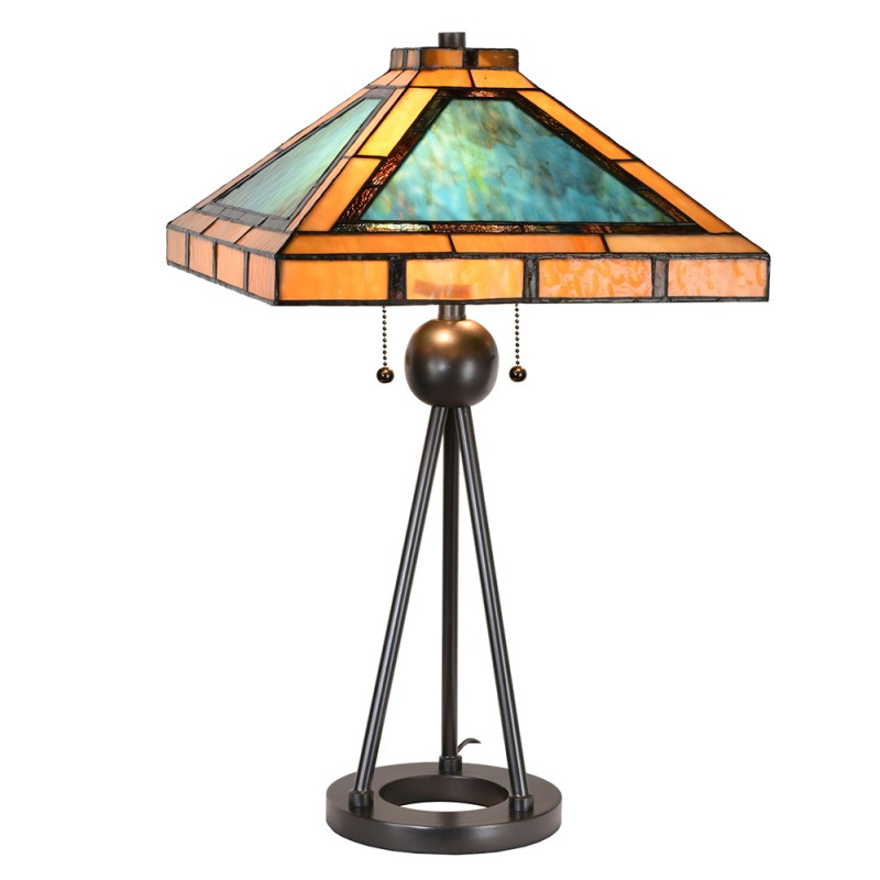 Lampada da Tavolo Tiffany Moderna Piramide, dettagli