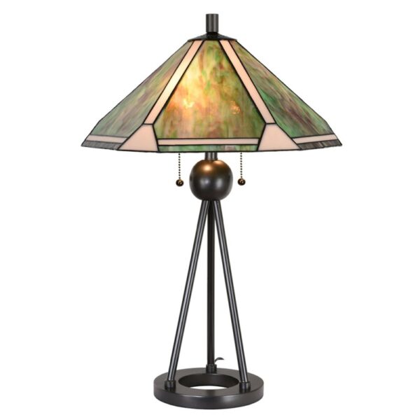 Lampada da Tavolo Tiffany Moderna Verde, dettaglli