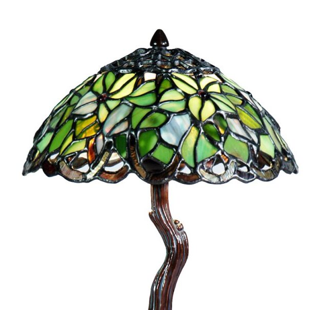 5ll 6343 lampada da tavolo tiffany o 25x31 cm verde vetro lampada da scrivania tiffany 2 e1765637490575