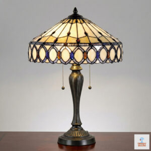 Lampada da Tavolo Tiffany Art Deco Elegante