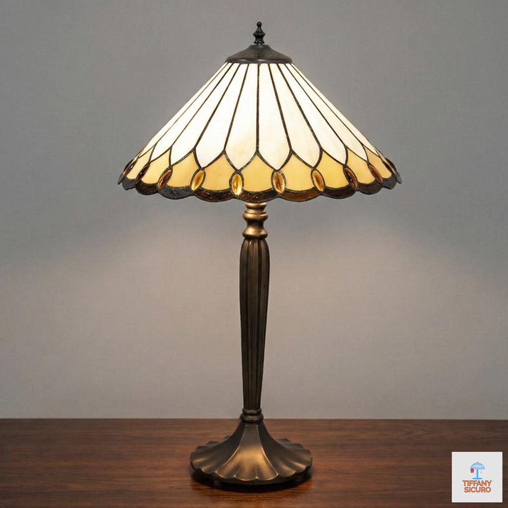 Lampada da Tavolo Tiffany Stile Classico, 40cm 1 Lampada da Tavolo Tiffany Stile Classico