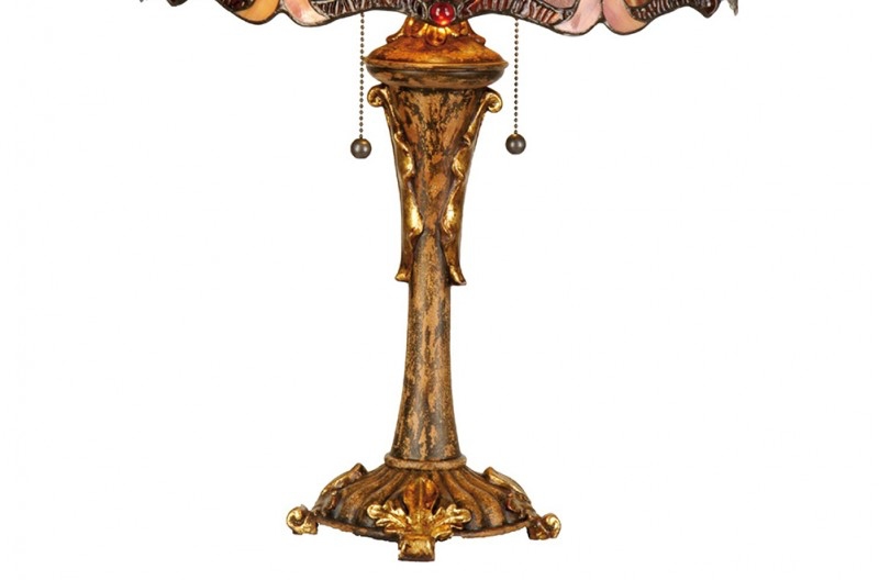 Lampada da Tavolo Tiffany Liberty Barocco, 40cm 6 Lampada da Tavolo Tiffany Liberty Barocco, base