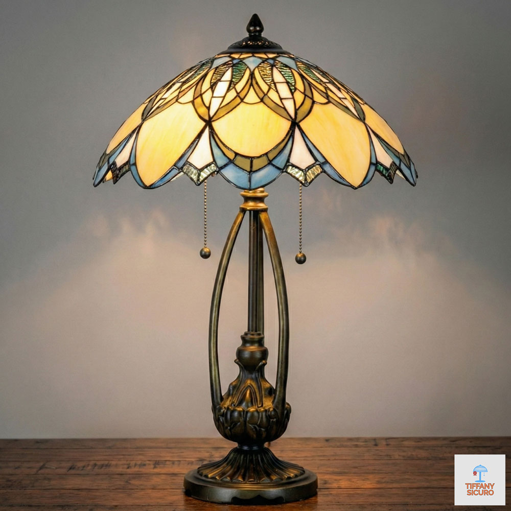 Lampada da Tavolo Tiffany Liberty Fiore, 41cm 1 Lampada da Tavolo Tiffany Liberty Fiore