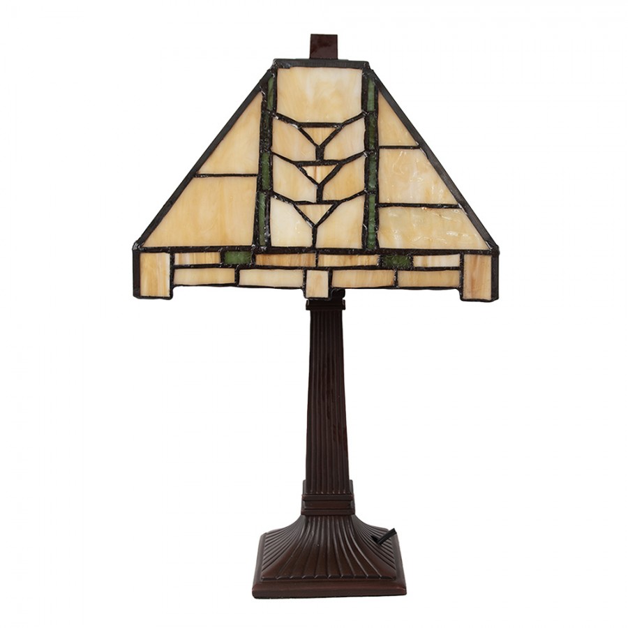 Lampada da Tavolo Tiffany in Stile Classico, 23cm 3 Lampada da Tavolo Tiffany in Stile Classico