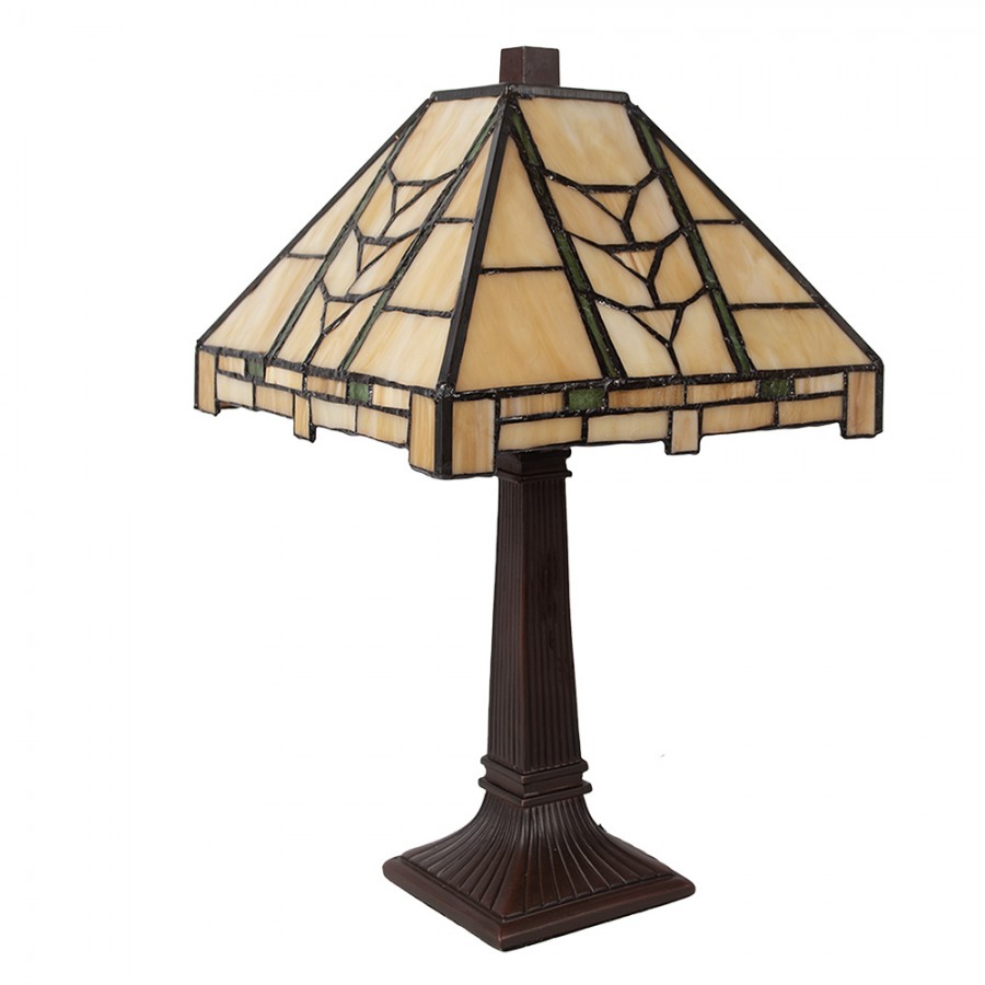Lampada da Tavolo Tiffany in Stile Classico, 23cm 2 Lampada da Tavolo Tiffany in Stile Classico