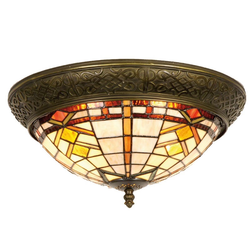 Plafoniera Tiffany Vintage Art Deco, 38cm 2 Plafoniera Tiffany Vintage Art Deco