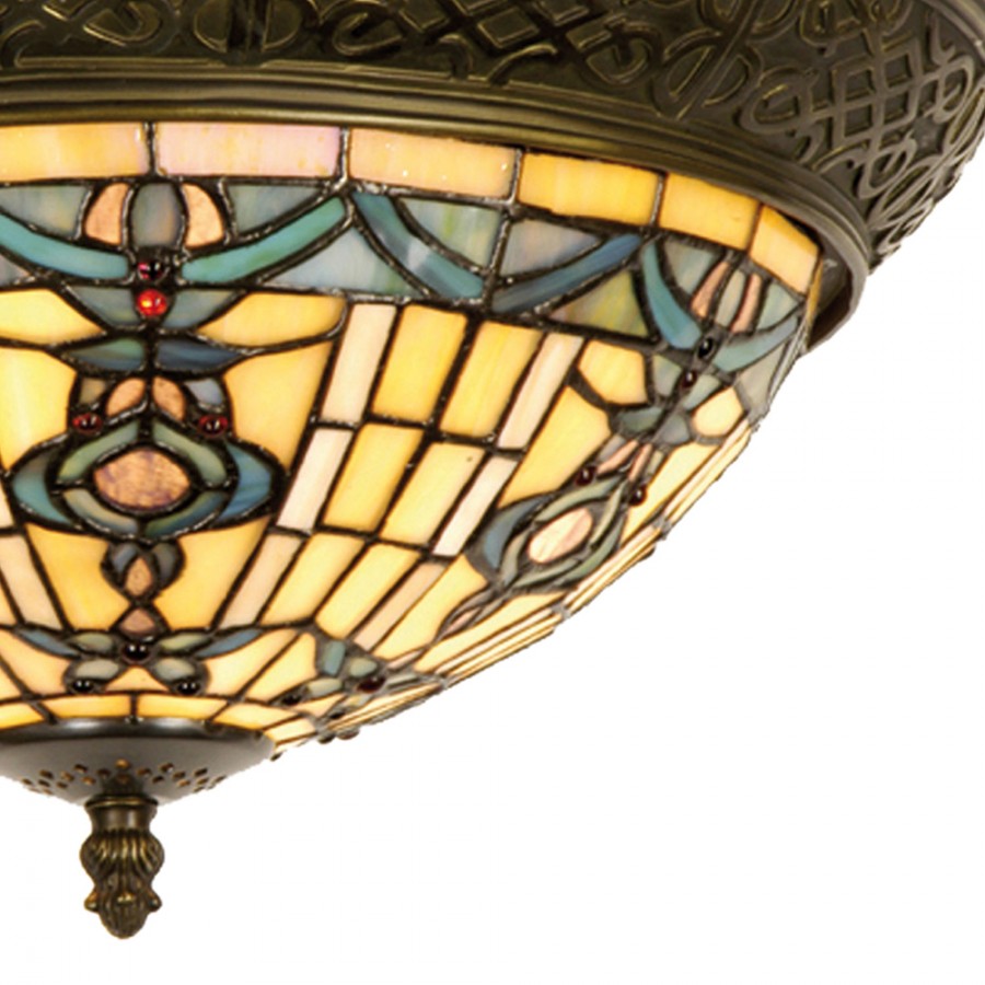 Plafoniera Tiffany Stile Antico, dettagli