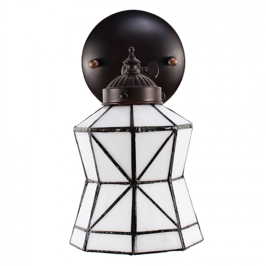 Faretto da Parete Tiffany Spigoli, diametro 12cm 3 Faretto da Parete Tiffany Spigoli