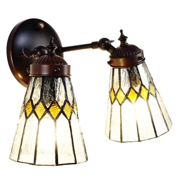 Applique Tiffany Doppia Luce Rombi