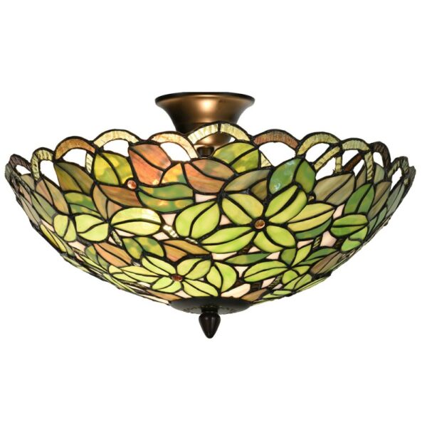 Plafoniera Stile Tiffany Fiori