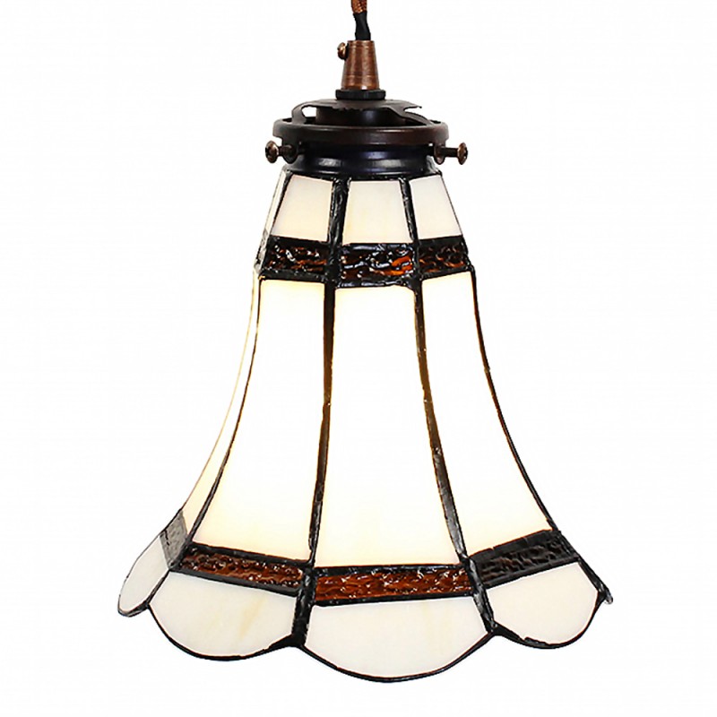 Lampada Stile Tiffany a Sospensione Piccola, 15cm 2 Lampada Stile Tiffany a Sospensione Piccola