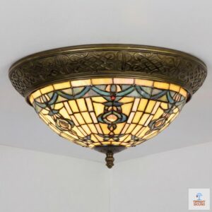 Plafoniera Tiffany Stile Antico