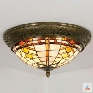 Plafoniera Tiffany Vintage Art Deco