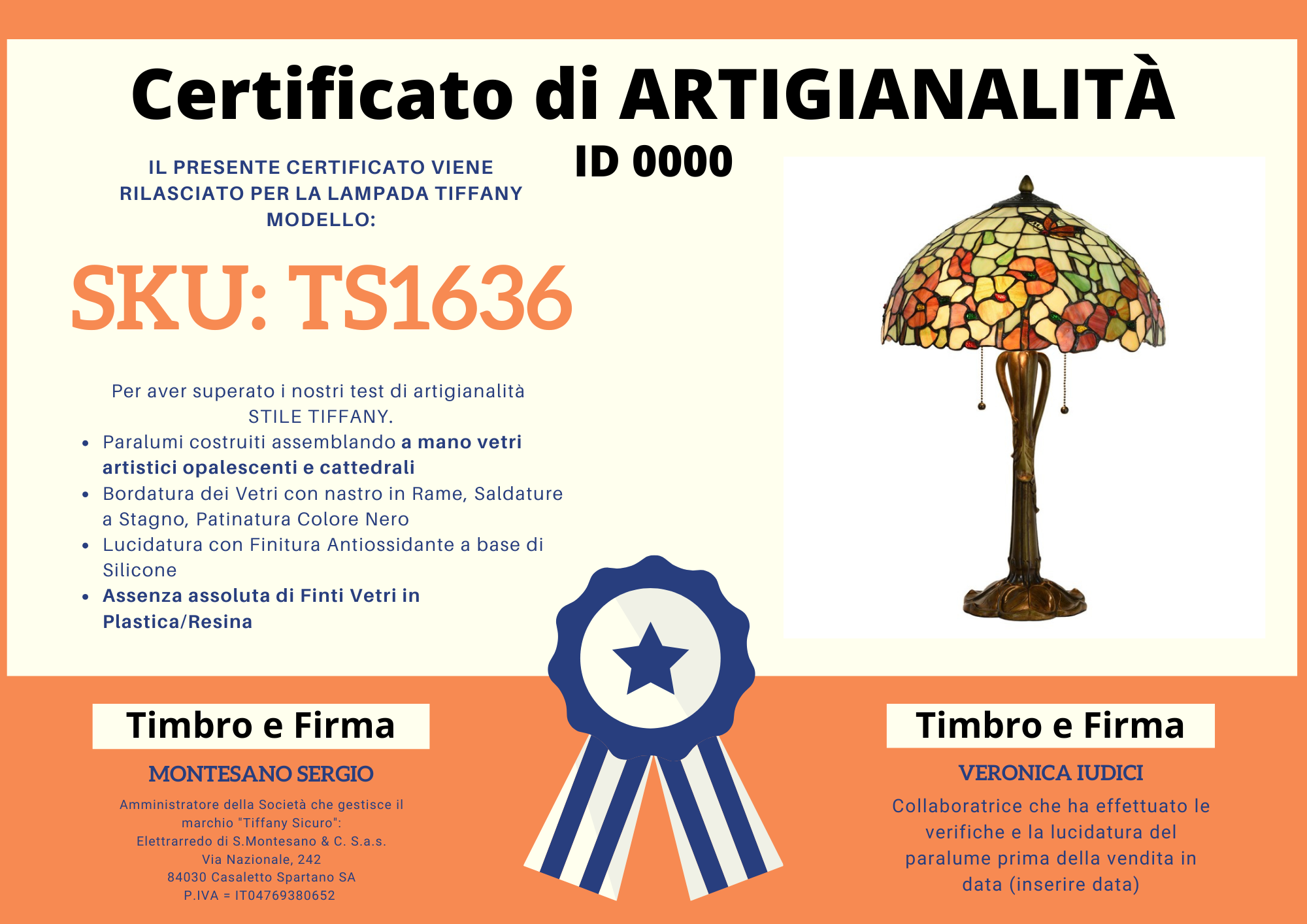 Lampada da Tavolo Liberty Fiori, 40cm 5 Lampada da Tavolo Liberty Fiori, certificato