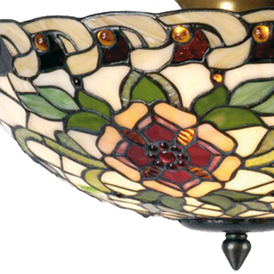 Plafoniera Tiffany Liberty Floreale, 40cm 3 Plafoniera Tiffany Liberty Floreale